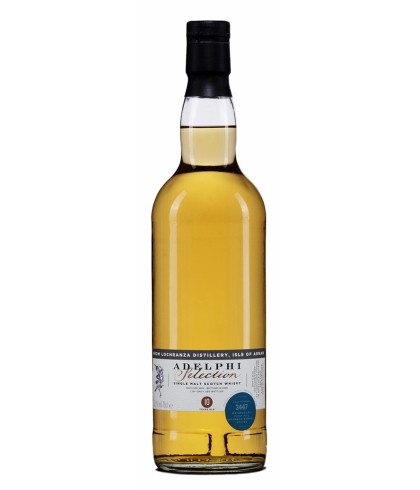 Fles Adelphi Selection Lochranza 10 Years Old 2014 #3447, whisky, op voorraad bij slijterij t Bockje in Bathmen