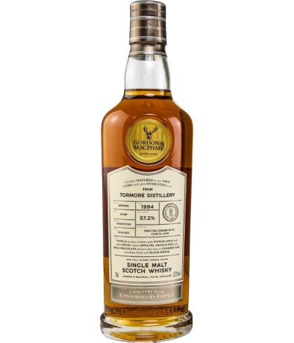 Fles Gordon & MacPhail Connoisseurs Choice Tormore 1994 27 Years Old #8348, whisky, op voorraad bij slijterij ’t Bockje in Bathmen