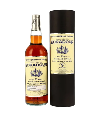 Fles Edradour 10YO 2016 THE UNCHILLFILTERED COLLECTION #234, whisky, bij slijterij t Bockje in Bathmen