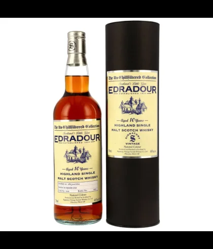 Fles Edradour 10YO 2016 THE UNCHILLFILTERED COLLECTION #234, whisky, bij slijterij t Bockje in Bathmen