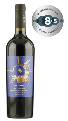 Fles Phebus Mendoza Reservado Cabernet Sauvignon, wijn, op voorraad bij slijterij ’t Bockje in Bathmen