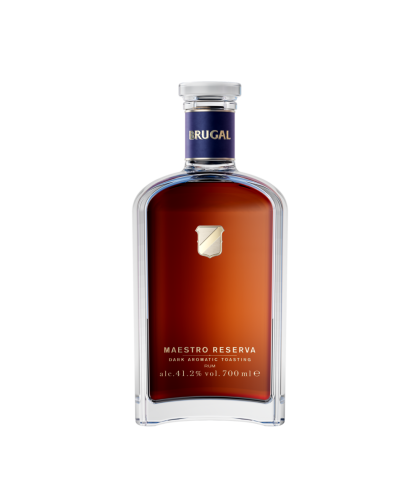 Fles Brugal Maestro Reserva, rum, op voorraad bij slijterij t Bockje in Bathmen