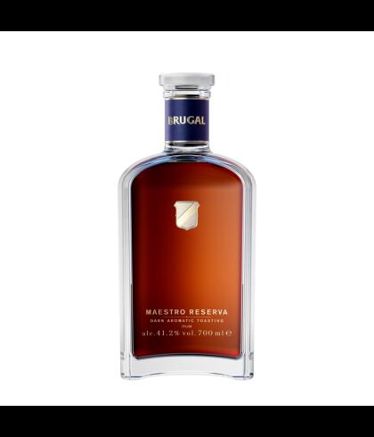 Fles Brugal Maestro Reserva, rum, op voorraad bij slijterij t Bockje in Bathmen