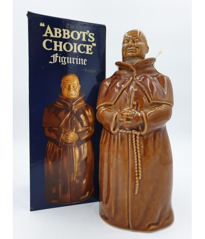 Fles Abbot's Choice Figure Ceramic Monk, whisky, op voorraad bij slijterij t Bockje in Bathmen