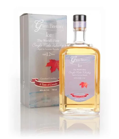 Fles Glen Breton Ice 12 Years Old Canadian Whisky, whisky, op voorraad bij slijterij t Bockje in Bathmen