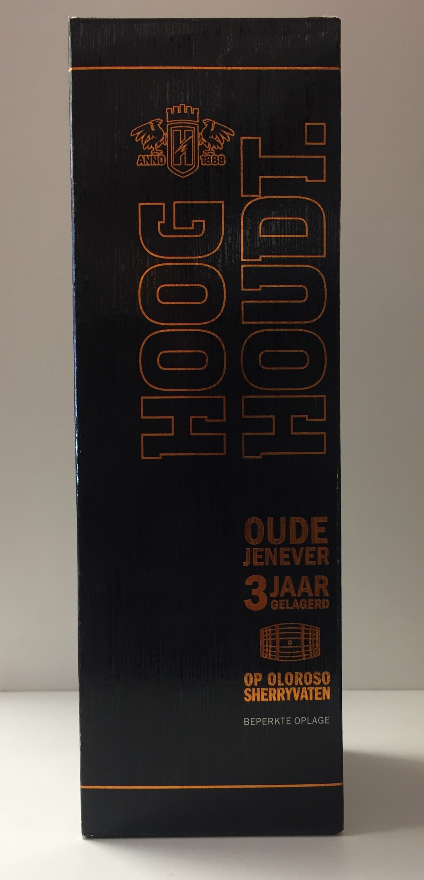 Fles Hooghoudt oude jenever 3 jaar gelagerd, jenever van Hooghoudt, op voorraad bij slijterij t Bockje in Bathmen