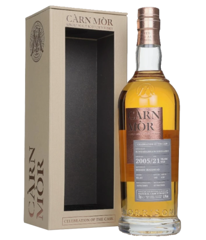 Fles Càrn Mòr Celebration Of The Cask 21Y Bunnahabhain 2005 #410, whisky, bij slijterij ’t Bockje in Bathmen