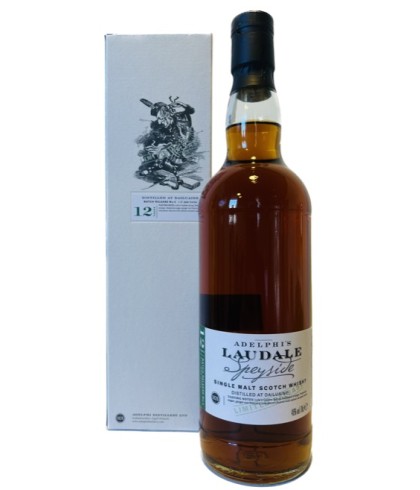 Fles Adelphi Laudale Batch #6 12 YO, single malt whisky, op voorraad bij slijterij t Bockje in Bathmen