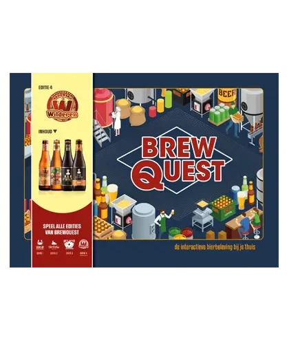 Fles Brew Quest Wilderen Bieren, bier van Wilderen, bij slijterij t Bockje in Bathmen