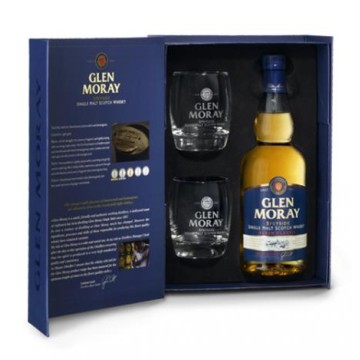 GLEN MORAY CLASSIC GESCHENK MET 2 GLAZEN