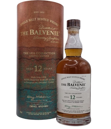 Fles The Balvenie 12 Home Malted Barley – The 1931 Collection, whisky, bij slijterij t Bockje in Bathmen