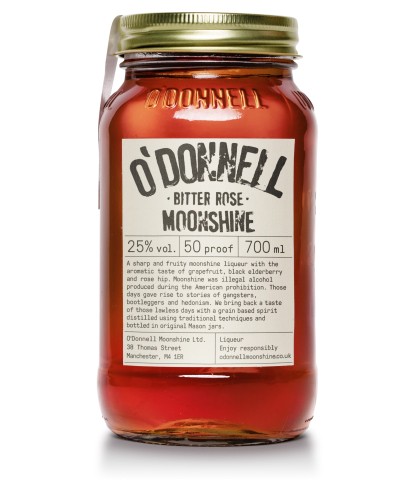 O'Donnell Moonshine Bitter Rose, op voorraad bij slijterij t Bockje in Bathmen