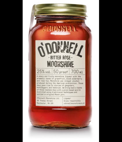 O'Donnell Moonshine Bitter Rose, op voorraad bij slijterij t Bockje in Bathmen
