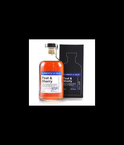 Fles Elements of Islay Peat & Sherry, single malt whisky, op voorraad bij slijterij t Bockje in Bathmen
