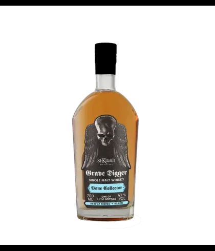 Fles St. Kilian Grave Digger Bone Collector, whisky, bij slijterij ’t Bockje in Bathmen