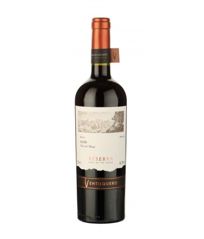 Fles Ventisquero Reserva Syrah Valle Del Maipo, wijn op voorraad bij slijterij t Bockje in Bathmen