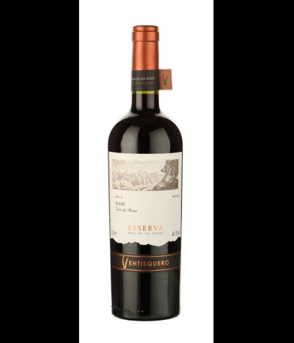 Fles Ventisquero Reserva Syrah Valle Del Maipo, wijn op voorraad bij slijterij t Bockje in Bathmen