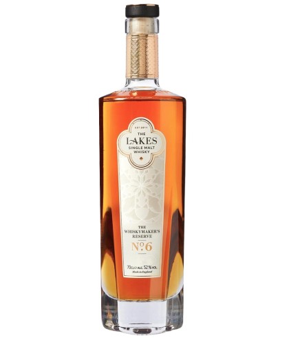 Fles The Lakes Whiskymakers Reserve No. 6, Engelse whisky uit Cumbria, op voorraad bij slijterij t Bockje in Bathmen