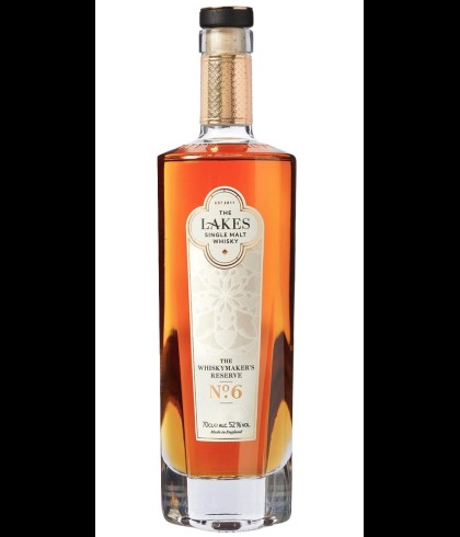 Fles The Lakes Whiskymakers Reserve No. 6, Engelse whisky uit Cumbria, op voorraad bij slijterij t Bockje in Bathmen