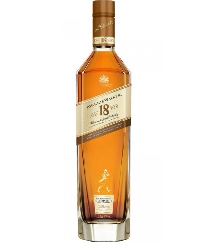 Fles blended Scotch van Johnnie Walker, op voorraad bij slijterij t Bockje in Bathmen