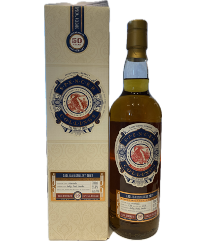 Fles Spencer & Collings Caol Ila 2012, single malt whisky, op voorraad bij slijterij t Bockje in Bathmen