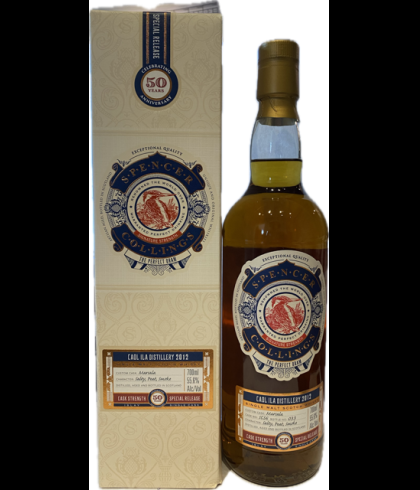 Fles Spencer & Collings Caol Ila 2012, single malt whisky, op voorraad bij slijterij t Bockje in Bathmen
