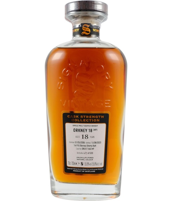 Signatory Vintage Cask Strength Collection Orkney 18 Years Old #DRU 17/A63 #9 bij t Bockje in Bathmen