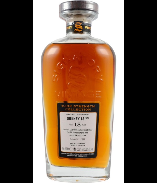 Signatory Vintage Cask Strength Collection Orkney 18 Years Old #DRU 17/A63 #9 bij t Bockje in Bathmen