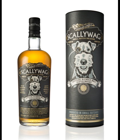 Fles Scallywag Speyside Malt Whisky, Speyside blended malt van Douglas Laing, op voorraad bij slijterij t Bockje in Bathmen