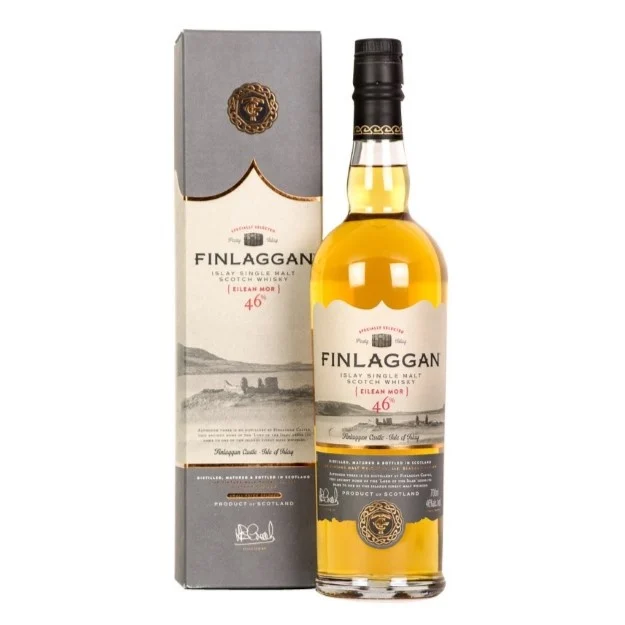 Fles Finlaggan Eilean Mor, single malt whisky, op voorraad bij slijterij t Bockje in Bathmen