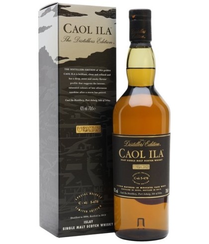 Fles Caol Ila Distillers Edition 2006, single malt whisky, op voorraad bij slijterij t Bockje in Bathmen