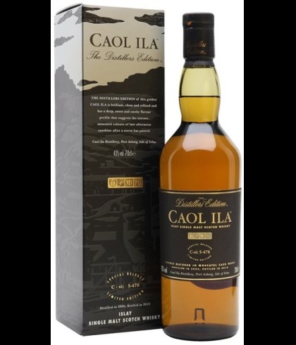 Fles Caol Ila Distillers Edition 2006, single malt whisky, op voorraad bij slijterij t Bockje in Bathmen