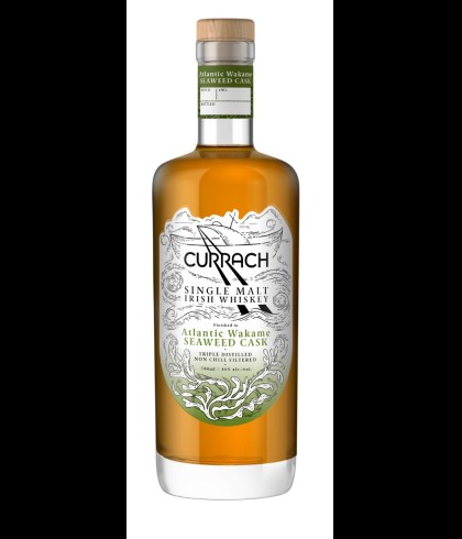 Fles Currach Single Cask Whiskey Wakame Seaweed Cask, whisky, op voorraad bij slijterij t Bockje in Bathmen