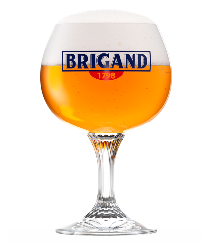 Brigand Bierbokaal, glas bij t Bockje in Bathmen