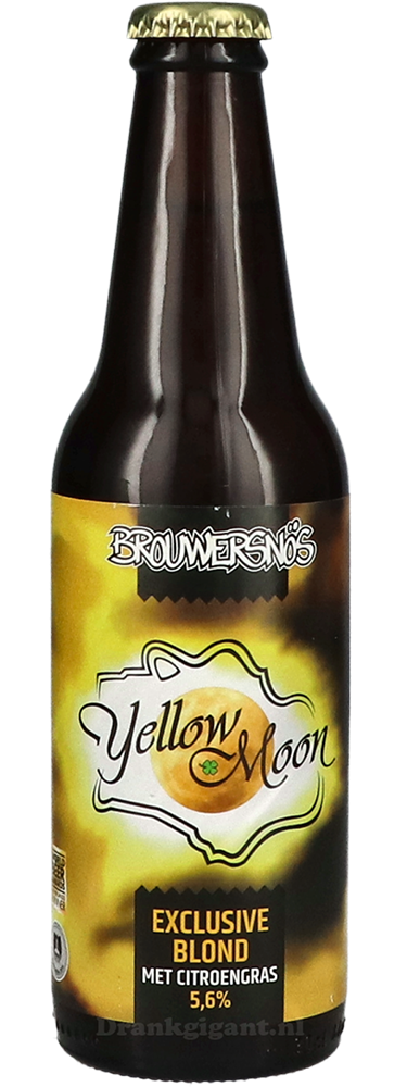 Fles Brouwersnos Yellow Moon, bier van Brouwersnos, op voorraad bij slijterij t Bockje in Bathmen