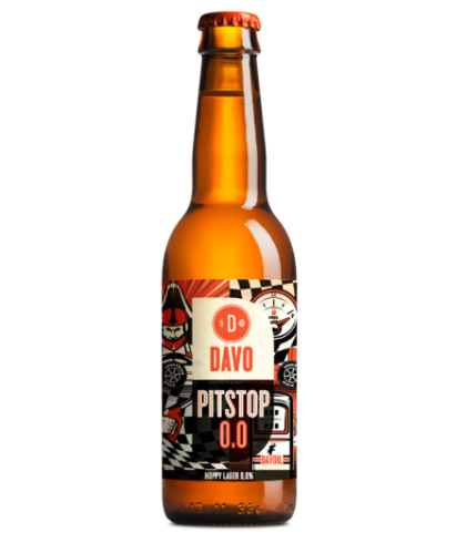 Alcoholvrije drank Davo Pitstop 0.0 van Davo, bij slijterij ’t Bockje in Bathmen