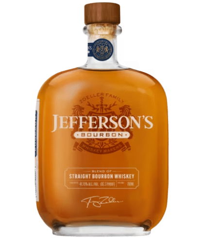 Fles bourbon van Jefferson’s, op voorraad bij slijterij t Bockje in Bathmen