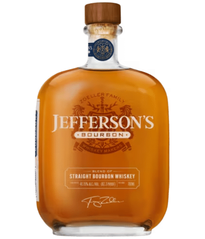 Fles bourbon van Jefferson’s, op voorraad bij slijterij t Bockje in Bathmen