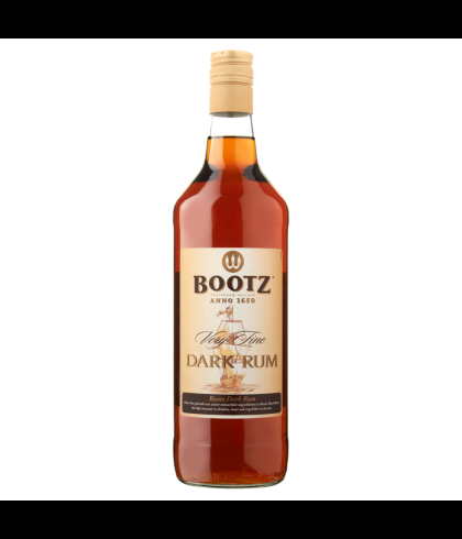 Fles Bootz Rum Dark, rum, bij slijterij t Bockje in Bathmen