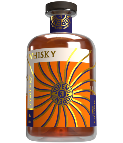 Fles Jopen Peated Single Malt Whisky, whisky, op voorraad bij slijterij t Bockje in Bathmen