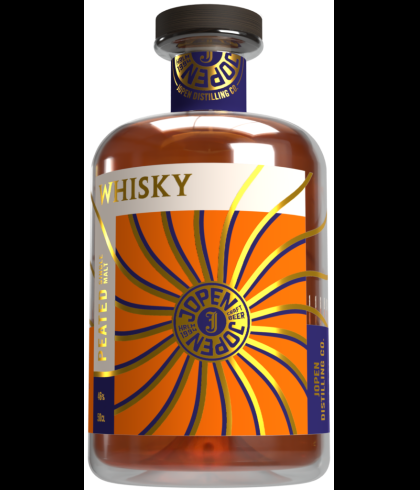 Fles Jopen Peated Single Malt Whisky, whisky, op voorraad bij slijterij t Bockje in Bathmen