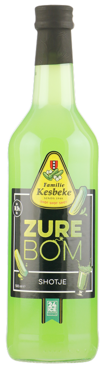 Shot Kesbeke Zure Bom Shot van Kesbeke, bij slijterij ’t Bockje in Bathmen