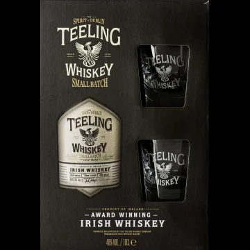 Teeling Whiskey Small Batch Giftpack met 2 Glazen