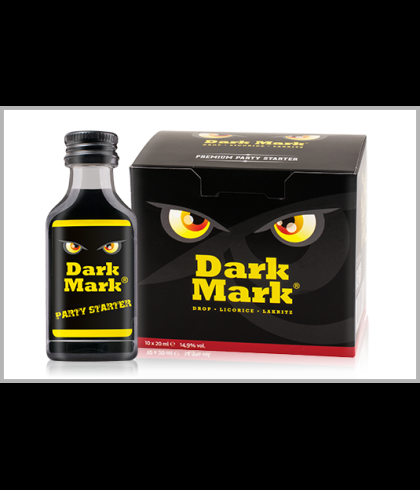 Dark Mark shooterbox met tien flesjes van 20 milliliter, op voorraad bij slijterij t Bockje in Bathmen