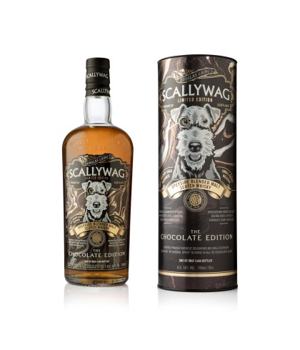 Fles Scallywag The Chocolate Edition, Speyside blended malt van Douglas Laing, bij slijterij ’t Bockje in Bathmen