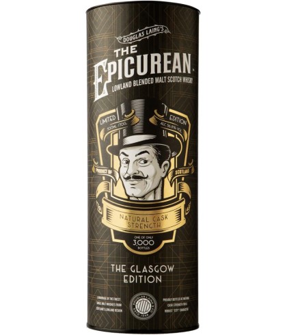 Fles The Epicurean The Glasgow Edition Cask Strength, Lowland blended malt van Douglas Laing, op voorraad bij slijterij t Bockje in Bathmen