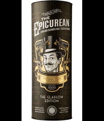 Fles The Epicurean The Glasgow Edition Cask Strength, Lowland blended malt van Douglas Laing, op voorraad bij slijterij t Bockje in Bathmen