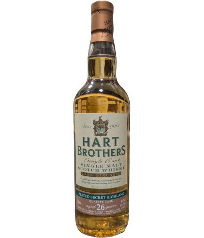 Fles Hart Brothers Peated Secret Highland 26 Years Old 1999, whisky, bij slijterij t Bockje in Bathmen