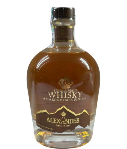 Fles Alexander Aqva Di Vita, whisky, op voorraad bij slijterij t Bockje in Bathmen