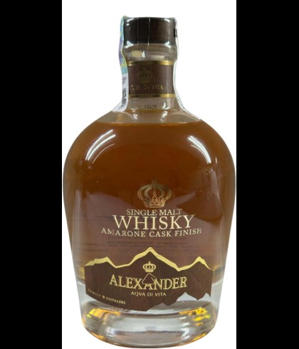 Fles Alexander Aqva Di Vita, whisky, op voorraad bij slijterij t Bockje in Bathmen